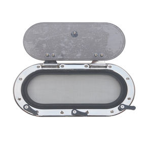 Anshun Marine Trappe de pont rectangulaire personnalisée Cadre en aluminium anodisé Hublot <span class=keywords><strong>fixe</strong></span> de bateau ovale Fenêtre en verre - Product Image 6