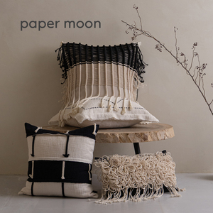 Cuscino decorativo in misto cotone e <span class=keywords><strong>lino</strong></span>, stile Zen antico, tessuto a mano, per divano in soggiorno o sala modello. - Product Image 2