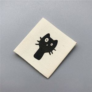 Garment Fabric Woven Label Neck Tag Customized Clothing Embroidered logo Satin Silk Printing Labels Custom - Product Image 2