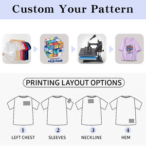 T-shirt en coton uni personnalisable pour enfants (garçons et filles) – Vêtements d'été amples en gros - Product Image 5