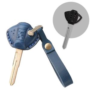 Hotsale เคสกุญแจหนังแท้ Fob,พวงกุญแจสำหรับรถจักรยานยนต์ซูซูกิมอเตอร์พวงกุญแจฝาครอบอุปกรณ์เสริม - Product Image 2