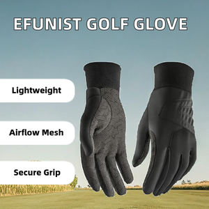 Gants de golf personnalisés pour homme, main gauche, respirants, légers, verts, en maille 3D performante, antidérapants, en microfibre, fermeture à enfiler - Product Image 2