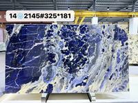 Dalles de marbre bleu vif naturel de luxe PerfectStone, décorations durables et brillantes, pierre de style exotique magnifique pour villa de luxe