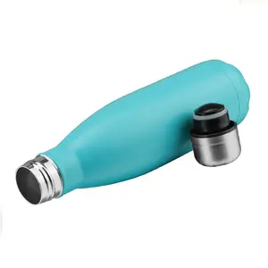 500ML Shiny Color Paint Stainless Steel Reusable Metal Keeps Drink Hot And Cold Sports Water Bottle