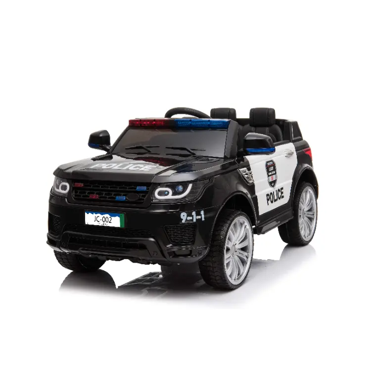 Wholesale Battery Ride Toy 2 Seat Big Kid Police Electric Car On Car