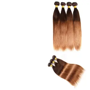 Ombre Braziliaanse Menselijk Haar Bundels Rechte Bundels Weft Extensions Yw017 Newlook