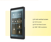 Tablette domestique intelligente Tablette AIO Android de 8 pouces dans le panneau de commande mural de chambre d'hôtel Poe Zigbee