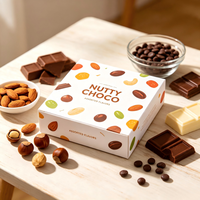 Boîte d'emballage de chocolat biodégradable écologique personnalisée avec étiquette privée OEM ODM Logo personnalisé Carton rigide Truffe