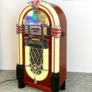 נחיתה מלא גודל jukebox עם CD נגן, BT, USB ו-sd, רדיו