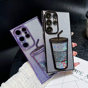 <span class=keywords><strong>Cover</strong></span> per tazze da tè con paillettes di frutta e paillettes dinamiche per <span class=keywords><strong>Samsung</strong></span> <span class=keywords><strong>Galaxy</strong></span> <span class=keywords><strong>S22</strong></span> S23 S24 <span class=keywords><strong>Ultra</strong></span> latte - Product Image 1