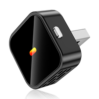 Adaptador Inalámbrico 2 en 1 para CarPlay y Android Auto con Botón, Conexión Estable de 5.8GHz, Dongle de Cableado a Inalámbrico