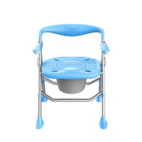 Chaise de toilette pliable en alliage d'aluminium pour personnes âgées, chaise de bain, chaise de douche, toilette portable, capacité de charge 150 kg