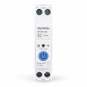 Interruptor Inteligente WiFi DC Tuya Smart Life 40A 8-90V DC, Control Remoto por Aplicación, Interruptor de Circuito para Riel DIN, para Sistemas Solares, Baterías Fuera de la Red y Autocaravanas - Product Image 4