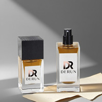 Flacons de parfum OEM, flacons de parfum vides, 30 ml, vente en gros, rectangulaires, 50 ml, anti-fuite, vintage, transparents, avec boîte