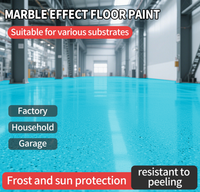 Système de revêtement de sol en époxy décoratif fourni par l'usine avec finition sable coloré
