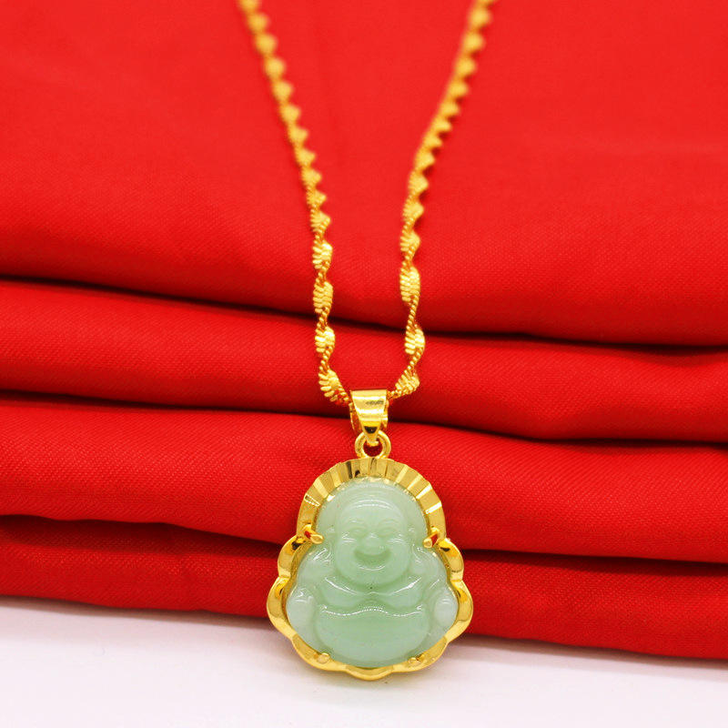 Light Green Buddha Necklace