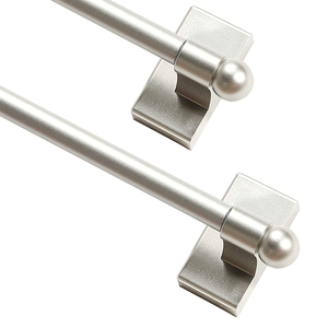 Tringles à rideaux magnétiques en vente chaude, portes métalliques, longueur réglable, <span class=keywords><strong>tringle</strong></span> à rideaux magnétique facile à installer <span class=keywords><strong>pour</strong></span> tous les espaces en acier, noir - Product Image 6