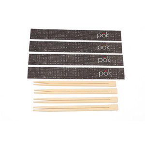 Palillos de bambú para Sushi Personalizados, Palillos de bambú gemelos desechables, Palillos Chinos Personalizados con nudo - Product Image 1