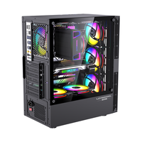 LOVINGCOOL Étui d'ordinateur de bureau populaire Support ATX MATX Carte mère CPU RGB Fan Computer Gamer Computer Cabinet