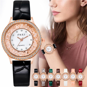 Orologi all'ingrosso di lusso da donna alla moda con diamanti al quarzo in pelle oro rosa orologio da donna orologio da donna Relojes <span class=keywords><strong>Mara</strong></span> Mujer - Product Image 2