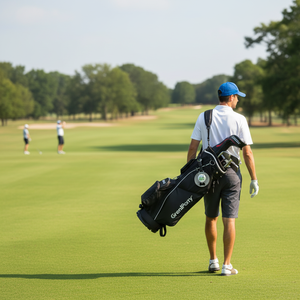 Étiquette <span class=keywords><strong>de</strong></span> sac <span class=keywords><strong>de</strong></span> golf en métal personnalisée OEM d'usine, avec sangle en cuir et porte-nom - Product Image 4