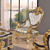 Table à manger royale antique avec 8 chaises de salle à manger, ensemble de meubles de salle à manger classique en bois massif sculpté