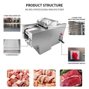 Nueva Máquina Comercial para Cortar Carne Congelada, Máquina para Cortar <span class=keywords><strong>Pollo</strong></span> en Cubos, Totalmente Automática, 600-750 Kilogramos/hora, 220V/380V - Product Image 2