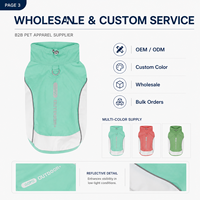 Gilet de protection solaire respirant pour chien, vêtements d'extérieur pour animaux de compagnie UPF 200 Plus avec anneau en D, fournisseur en gros OEM ODM, vêtements pour chiens