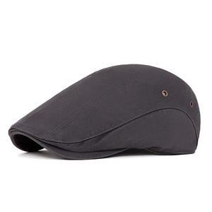 Wholesale Customized Logo 100% Cotton Solid Plain Beret Cap Retro Artist <strong>Painter</strong> Beret Hat Male Female Adjustable Ivy Flat Cap - Product Image 6