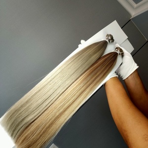 Extensiones de Cabello Humano Remy 100% Virgen con Punta de Queratina Italiana, Extensiones de Cabello con Punta I, Doble Trama, Cutícula Alineada - Product Image 3