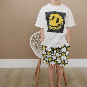 Conjunto de Shorts e Camiseta de Algodão Orgânico para Crianças, Roupas de Verão para Meninos, Conjunto de Shorts Personalizado para Crianças, Moda Infantil - Product Image 3
