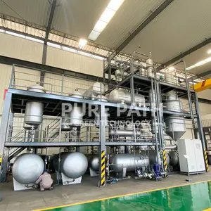 Equipamento de refinalização de petróleo, design profissional, simulação de gasolina, óleo de resíduos para planta de pyrolísis diesel