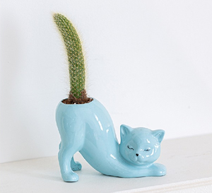 Vasi per Piante in Ceramica Stile Art Déco con Design Creativi di Gatti, <span class=keywords><strong>Scimmie</strong></span> e Piante Succulente, Vaso da Tavolo - Product Image 3