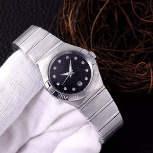 Reloj de cuarzo con esfera de diamante de lujo 3ATM Característica Caja de acero inoxidable Moda de negocios Nuevo diseño - Product Image 4