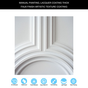 Pl37 Trắng Matte văn phòng Trung tâm nhà bếp phòng tắm không thấm nước PVC gạch trần nổi tấm Tường cho khách sạn sử dụng nghệ thuật trần nhà - Product Image 4