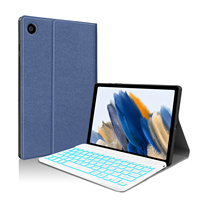 Casing Keyboard untuk Samsung Galaxy Tab A8, casing 10.5 inci 2024 Model (sm-x200/x205/x207)