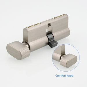 70mm亜鉛合金シェル真鍮シリンダーシングルオープニング円筒ロックノブ付き工場 - Product Image 4