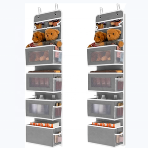 5-SHELF ráp cửa lưu trữ tổ chức cho phòng ngủ với 2 túi nhỏ và 4 túi bên trên cửa treo tổ chức - Product Image 2