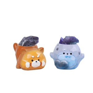 ตุ๊กตาคริสตัลน่ารัก Yu Mo Craft แบบกล่องสุ่ม 6 ตัวปกติ 1 ตัวลับ ของสะสมรูปสัตว์ ของตกแต่ง ของขวัญ - Product Image 5