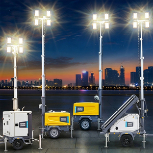 Torre <span class=keywords><strong>de</strong></span> Iluminación Portátil Atlas Copco MS4 con Energía Solar, Tres Luces LED SMD, <span class=keywords><strong>Maquinaria</strong></span> <span class=keywords><strong>de</strong></span> Ingeniería para Reparaciones <span class=keywords><strong>de</strong></span> Emergencia en el Tráfico - Product Image 4