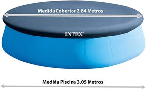 <span class=keywords><strong>INTEX</strong></span> 28021 Couverture de piscine de 10 pieds Ensemble rapide et facile Pataugeoire de piscine ronde en polyéthylène - Product Image 3
