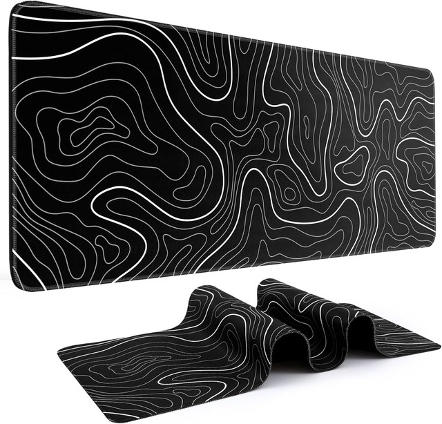 5PC Large Mouse Pads for Desk Gaming Mouse Pad with Stitched Edges and Non-Slip Rubber Base Extended Mouse Pad