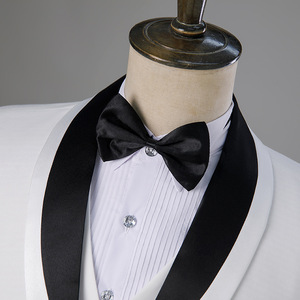 Veste de costume professionnelle pour homme, blanche, à simple boutonnage, à braguette boutonnée, style coréen, vêtements de travail multi-poches - Product Image 3