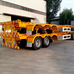 Chasis de Acero Amarillo para Semirremolque, Estructura de Remolque de Contenedor Extensible de 20-40 Pies - Product Image 4