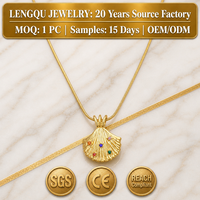 Collier en acier inoxydable de haute qualité avec coquille de pierre colorée, pendentif coquillage classique pour femme, idéal pour les vacances d'été