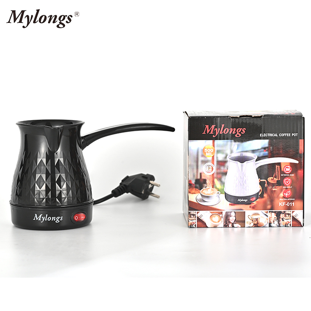 Low Price SKD CKD Turkish Coffee Pot Plastic Shell Electric Tea and Coffee Kettles Stainless Steel Coffee Maker