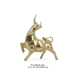 Statua di Toro Potente in Resina Artificiale, Scultura Animale 3D Fatta a Mano in Argento per Decorare la Tua Casa - Product Image 2