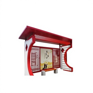 Tablero de Anuncios Promocional de Estilo Chino Moderno de Acero Inoxidable Value Sage para Campus, Revitalización Rural, Pueblos y Ciudades Civilizadas - Product Image 1