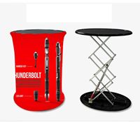 Table d'exposition personnalisée JiongChang, stand de salon professionnel, comptoir rectangulaire, boîte lumineuse pop-up, comptoir pliable, bureau d'exposition, présentoir de salon professionnel