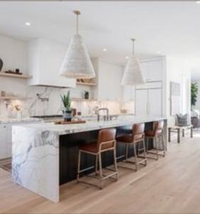 CBMMart armoire de cuisine pliante avec tiroirs à fermeture amortie armoires îlot avec sièges hottes de cuisinière - Product Image 2